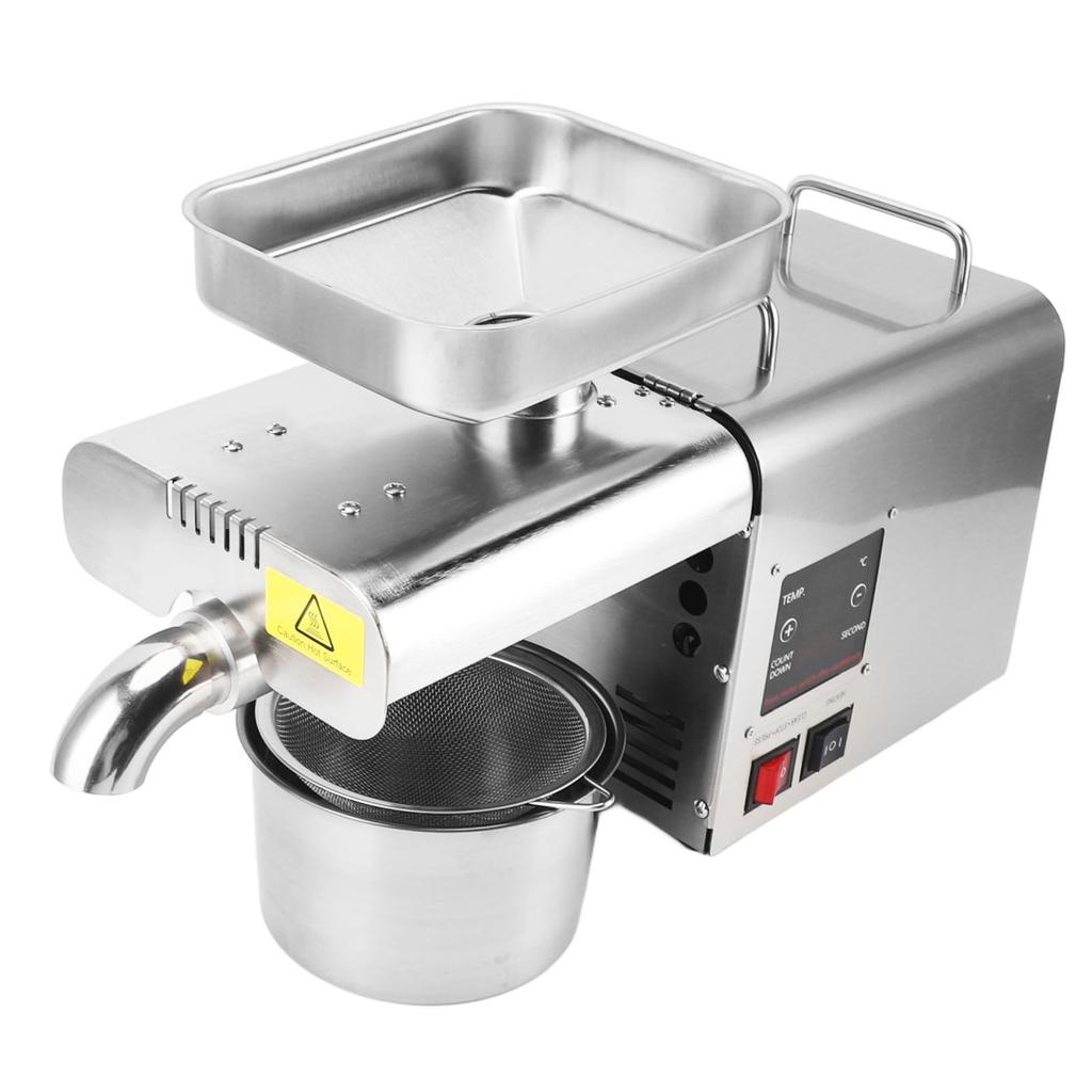 Fully Automatic Oil Press Machine Electric Cold Hot Oil Maker Stainless Steel Oil Extractor for