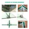 2Pcs L T Type Right Angle Glass Door Hinge Clamp Mirror Clip Shelf Holder Showcase Combination Connecting 6-12mm Glass Fitting