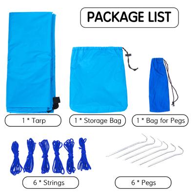 9,8 * 9,8 футов многофункциональный водонепроницаемый кемпинг брезент гамак навес палатка от дождя легкий вес