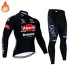 2026 Pro Team Winter Thermal Fleece Cycling Jersey Set Long Sleeve Bicycle Clothing MTB Bike Wear Maillot Ropa Ciclismo Cycling