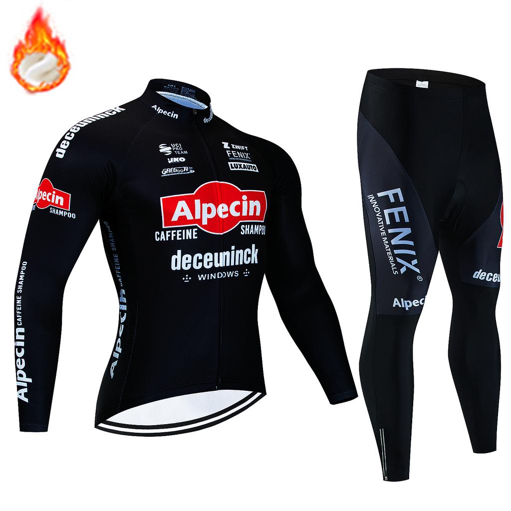 2026 Pro Team Winter Thermal Fleece Cycling Jersey Set Long Sleeve Bicycle Clothing MTB Bike Wear Maillot Ropa Ciclismo Cycling