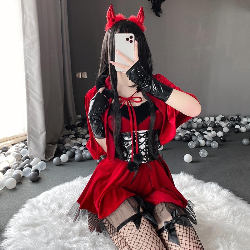 Cosplay Live Streaming Host Halloween Cape Uniform Seduction Sexy Bunny Shawl New Christmas Outfit Cape Woman
