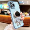 Luxury Soft Astronaut Phone Case For Iphone 11 12 13 Pro Max Xs X Xr 7 8 Plus Se 2020 22 Mini Kickstand Love Heart Cover