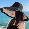18 см широкополая двухсторонняя шляпа рыбака, закрывающая лицо, для женщин, летняя защита от солнца, защита от ультрафиолета