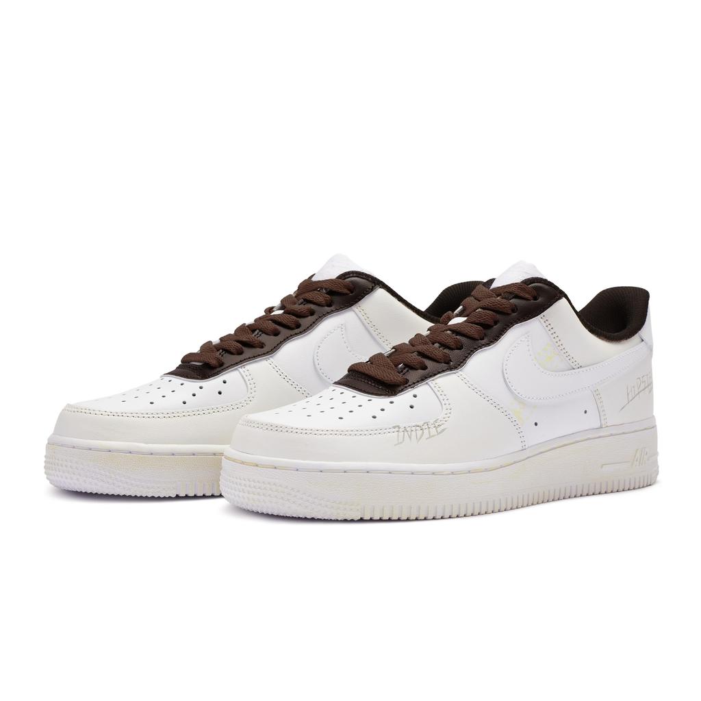 Nike Air Force 1 Low 811 Производство Низкие кеды для скейтборда GS Бежевый Белый Коричневый DH2920-111(Команда80-)