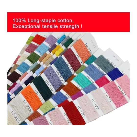 Crochet Yarn Card 54 Colors Embroidery Thread Cross Stitch Cotton Embroidery Thread Bracelet Yarn Handicraft Thread 20-54