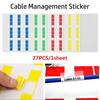 Self-adhesive Waterproof Wire Network Identification Tags Cable Labels Stickers Fiber Organizers