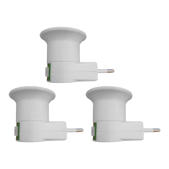 E27 EU Plug Lamp Light Holder Base Socket Converter Adapter with Control Switch