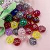 11.2mm Craft DIY DIY Beading Accessory Round Beads Jelly Colored Acrylic Charms Jewelry Making For Necklace Earrings Making Handmade Material Sugar