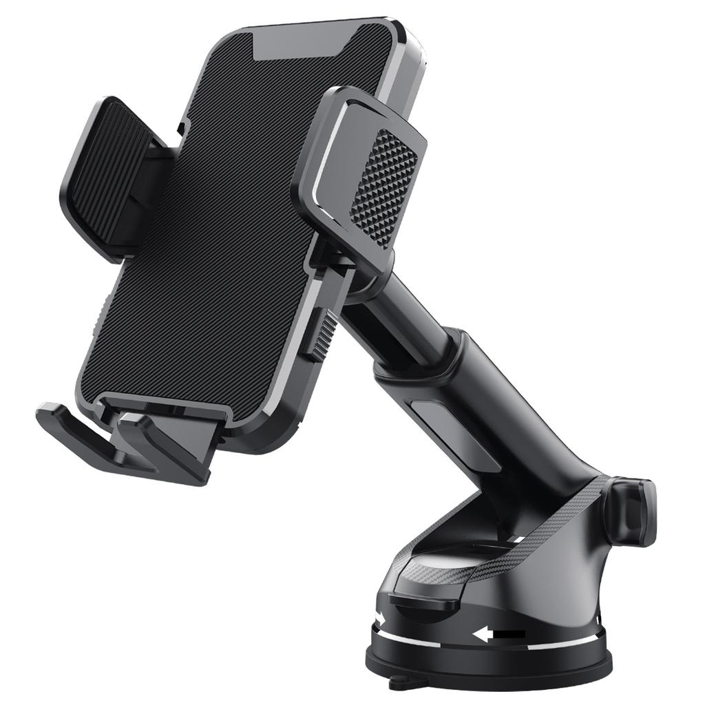 ML236 Car Phone Holder 360 Degree Rotation Extendable Suction Cup Mobile Mount for Windshield Dashboard