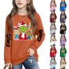 Boys Girls Child Fashion Daily Versatile Casual Crewneck Sweatshirts Daily Long Sleeve Patchwork Top Sweatshirts