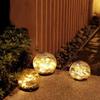 Solar Glass Ball Garden Light: Outdoor Christmas Courtyard Decoration