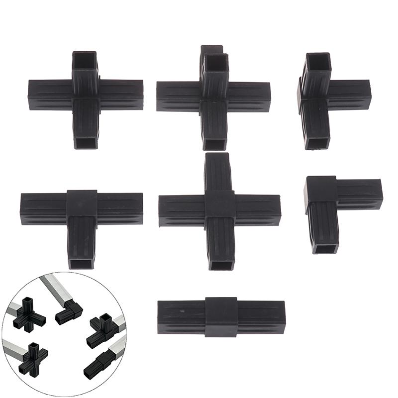 1/5 шт. 20 мм 2/3/4-/5-ходовые угловые фитинги для квадратной трубы 20x20, шестигранные проходные пластиковые фитинги, соединитель ABS