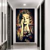 Canvas Painting Marilyn Monroe Modern Wall Art Poster and Prints Oil Painting Wall Pictures for Home Living Room Decoration
