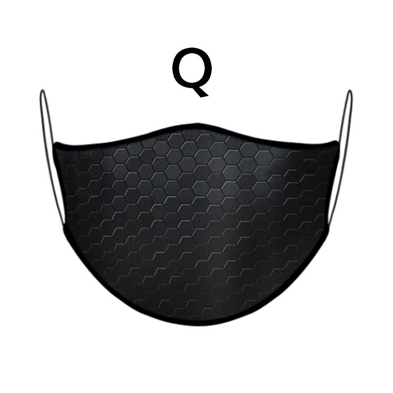 12 цветов Хэллоуин 3D печатная маска многоразовая рот-муфель Экологическая мода Спорт на открытом воздухе