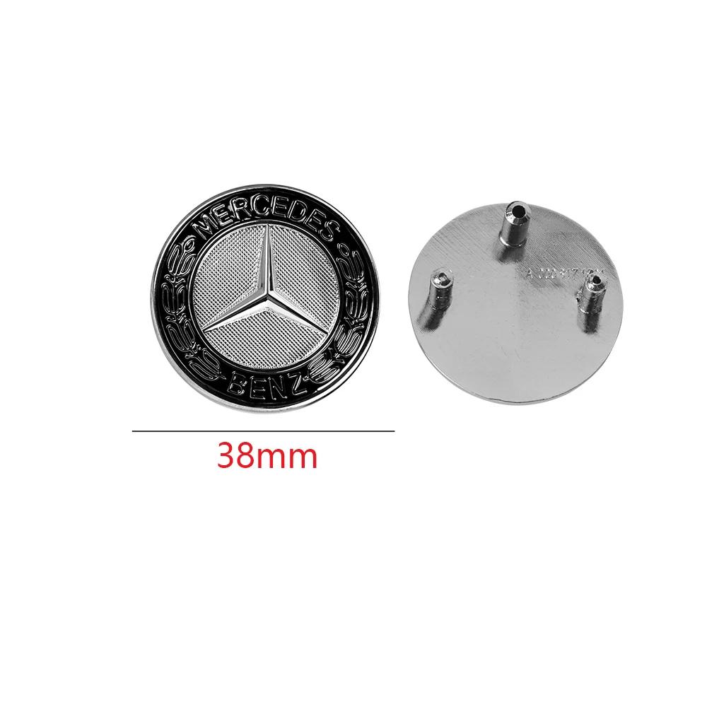 DIQ4 New For Mercedes Benz Car Front Hood Emblem Sticker Bonnet Badge Car Accessories For Mercedes Benz W204 W124 W201 W202 W212 W220
