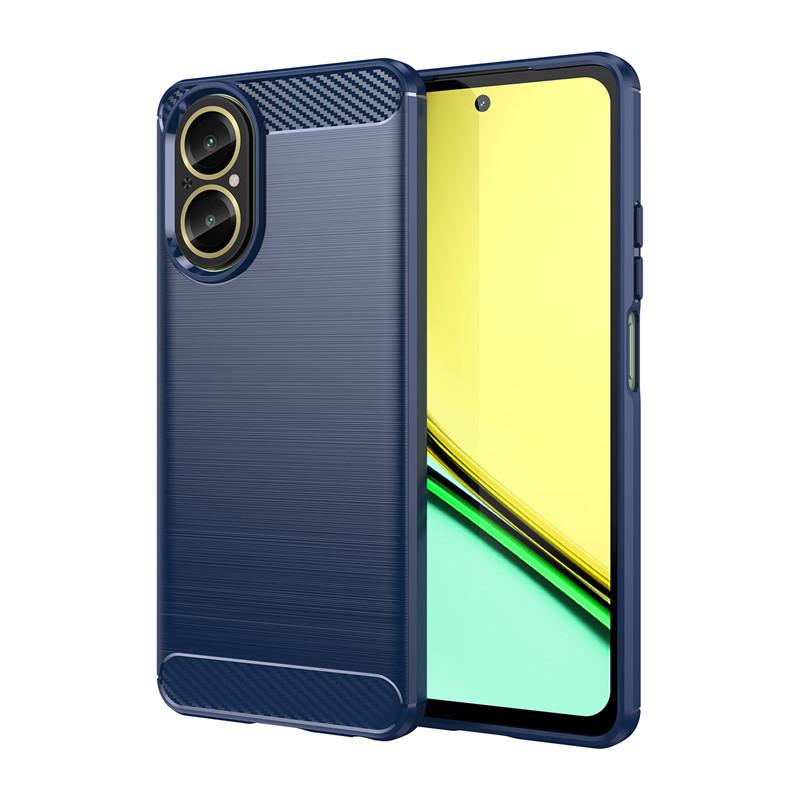 For Realme C67 4G Case Realme C67 4G Shockproof Original TPU Luxury Brushed Rubber Protective Phone Back Cover Realme C67 4G