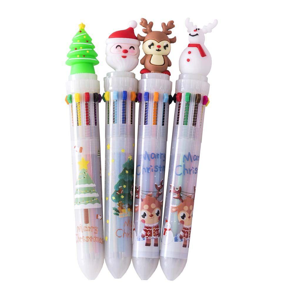 Snowman Office School Writing Supplies Christmas Ballpoint Stationery Oil Pen Xmas Ball Pen