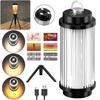 LED Magnetic Camping Lantern 5 Light Modes Hanging Tent Light Type C Charging Multifunction Desktop Light for Outdoor Activities