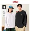 Унисекс футболка с длинным рукавом SPAO, плотная, с вышивкой медведя