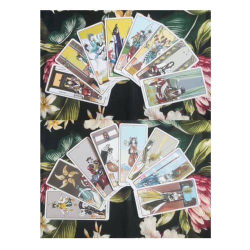 Authentic Japanese Mythology Tarot Goku Full Deck & Velvet Bag [Tarot Card and Bag Set]