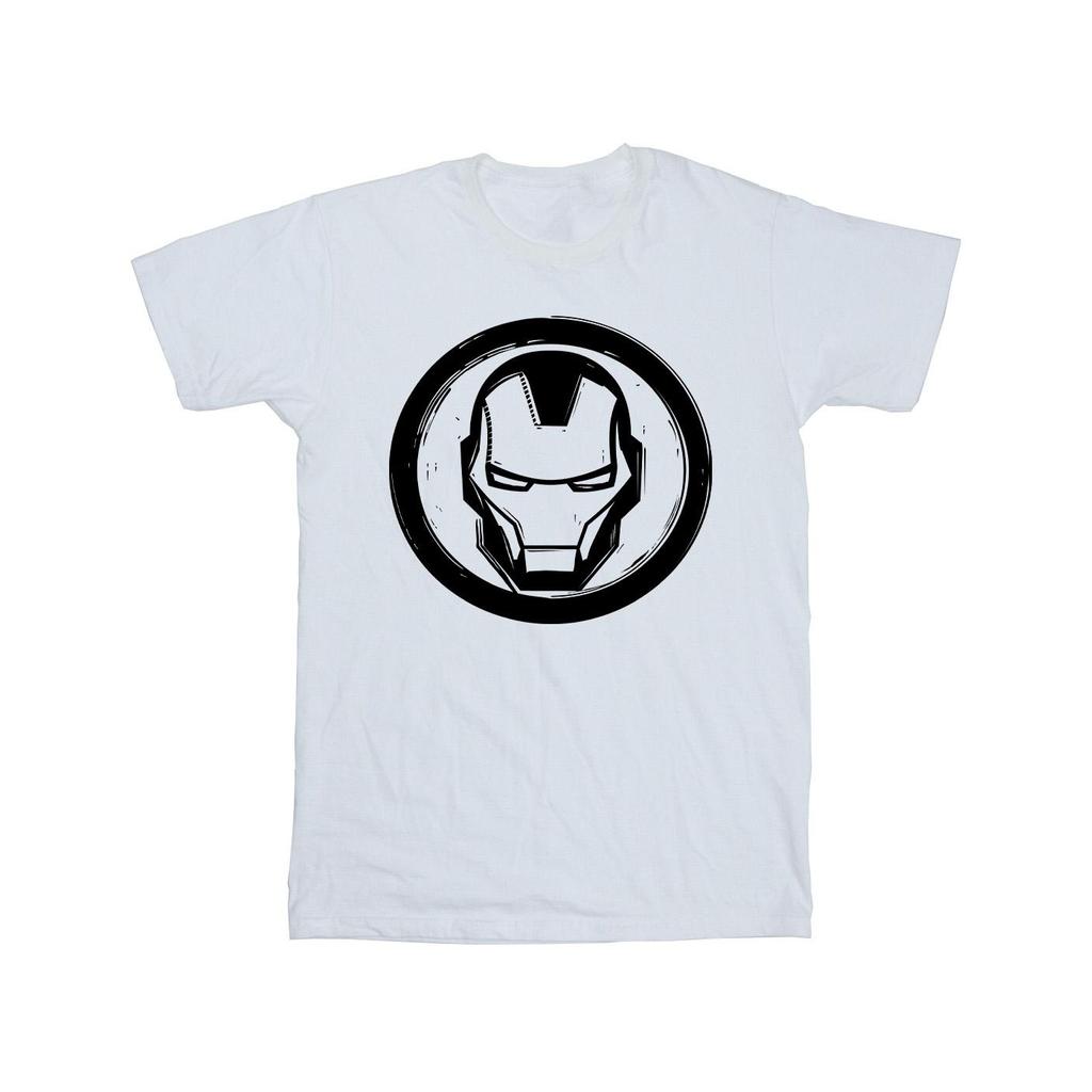 Marvel Mens Iron Man Chest Logo T-Shirt