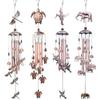 Metal Tubes Wind Chimes With Angel Elephant Butterfly Horse Dolphin Owl Shaped Hook Wind Chimes Bedroom Decoration Outdoor Decor