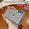 For Motorola Moto G31 Case Moto XT2173-3 Phone Case Shiny Glitter Plating Silicone Camera Lens Soft Back Cover