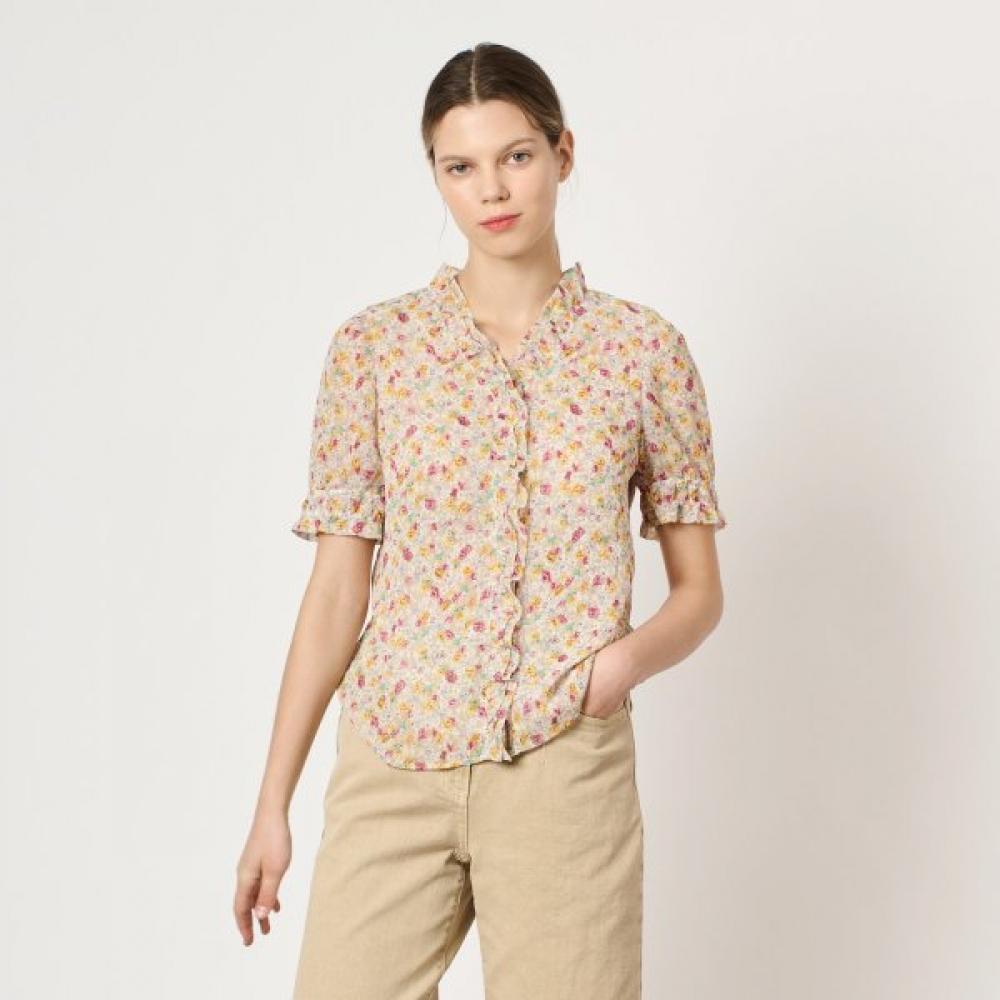 BCBG Блузка с V-образным вырезом и принтом B4m5b438