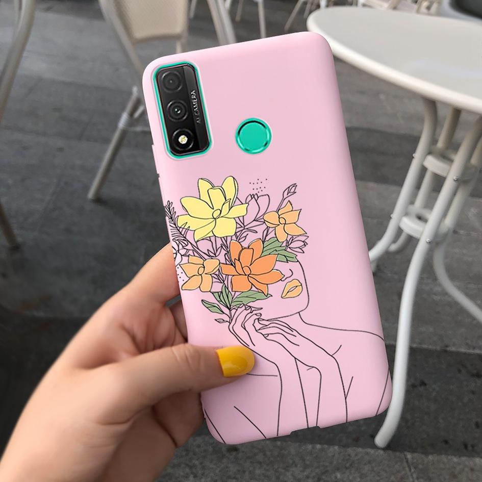 For Funda Huawei P Smart 2020 Case Coque Popular Lavender Flower Phone Case For Huawei P Smart 2020 6.21" Soft Shockproof Bumper