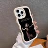 Чехол для мобильного телефона Aurora Aksnes с волнистым краем из ТПУ для iPhone 17 16 15 14 13 12 11 Air Pro Max Plus Цветная крышка
