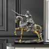 Орден рыцарей Креативные фигурки Статуэтка Украшение для стола Тяжеловооруженные рыцари Персонажи Полимерная скульптура Эстетический декор для комнаты