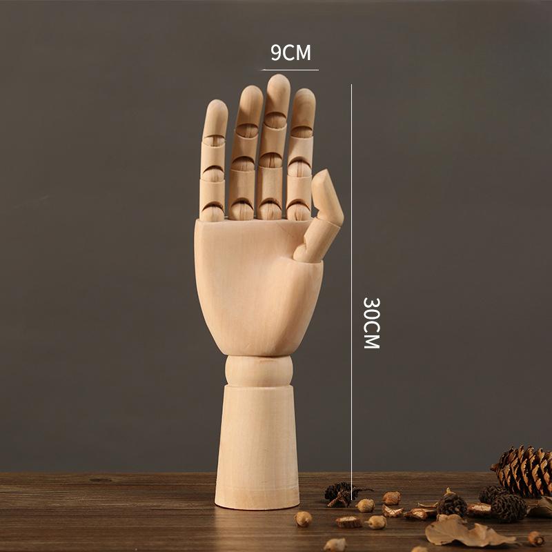 Figure Sketch Model Joints Can Be Moved Art Cartoon Sketch Human Figure Model Wooden Hand Tabletop Decoration