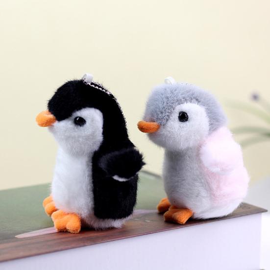 Плюшевый брелок тонкой работы, коллекционный легкий чучело пингвина, плюшевый брелок, подвеска для сумки, подвески