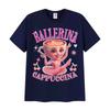 Ballerina Capucina Funny Graphic T Shirt Men's Women Coffee Lover Gift Short Sleeve T Shirts Fashion High Quality Cotton T-shirt