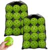 Ozgram Training Ball of EVA Material Perforated Ball Baseball Practice Batting Lightweight Storage Bag Included Diameter 72mm Light Green [Soft Type]