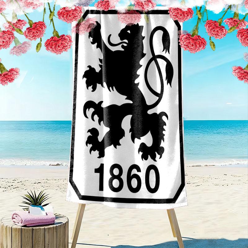 TSV 1860 logo Beach Towel, Large Soft Quick Dry Towel for Beach Camping Swimming