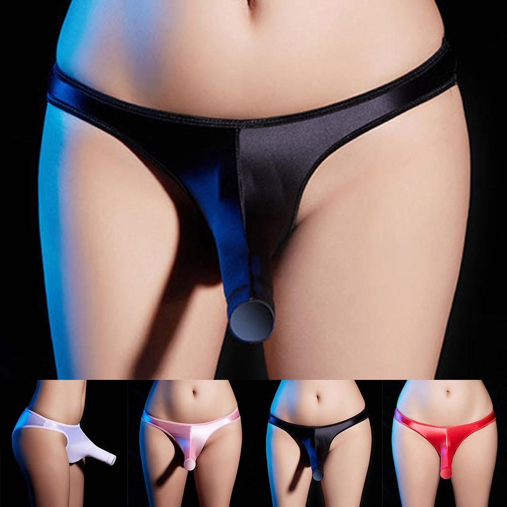 Нижнее белье Трусы Эротическое белье Трусики Мужские масляные блестящие