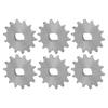 6 шт. Звездочка цепи Колесо Скорость велосипеда Редукторный двигатель Аксессуар Тип 420 14 зубьев Внутр. диам. 12x17 мм