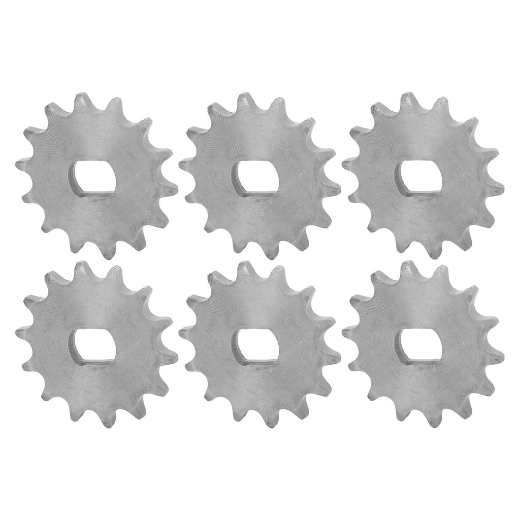 6 шт. Звездочка цепи Колесо Скорость велосипеда Редукторный двигатель Аксессуар Тип 420 14 зубьев Внутр. диам. 12x17 мм