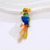 Fashionable Sophisticated Parrot Brooch Versatile Jewelry Accessory Portable for Apparel and Headwear Daily Use Items