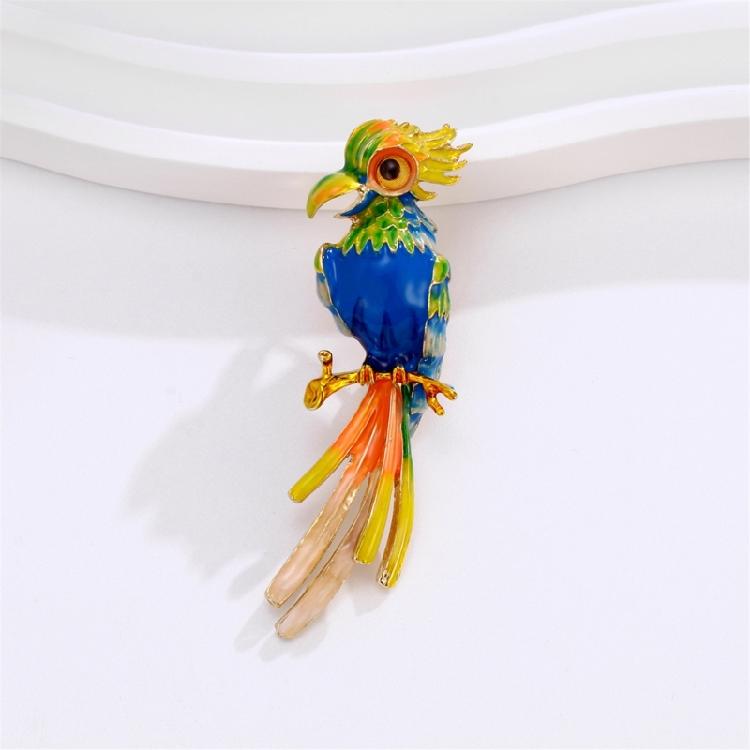 Fashionable Sophisticated Parrot Brooch Versatile Jewelry Accessory Portable for Apparel and Headwear Daily Use Items