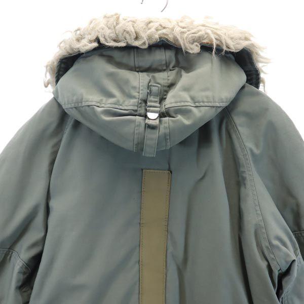 US AIR FORCE N-3B Vintage Military Jacket Khaki Fur Hood Men's Used