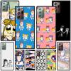 Чехол Pop Team Cute Pipi для Samsung Galaxy Note 20 Ultra 10 Lite 9 8 A53 A52 A12 S22 S21 FE S20 Plus, силиконовый черный чехол для телефона