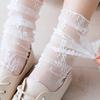 Women's Harajuku Socks Ladies Breathable Transparent Floral Lace Sock Sweet Mesh Fishnet Sock Soft Breathable Socks