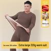 Men's Silk Wool Thermal Underwear Set: Plus-Size, Velvet-Lined, Thickened for Autumn/Winter