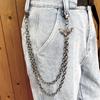 High Street Cool Dark Bat Chain Waist Accessories for Men