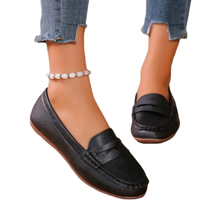 Балетки женские трикотажные эластичные мокасины женские неглубокие балетки мокасины слипоны одинарные туфли удобные рабочие туфли