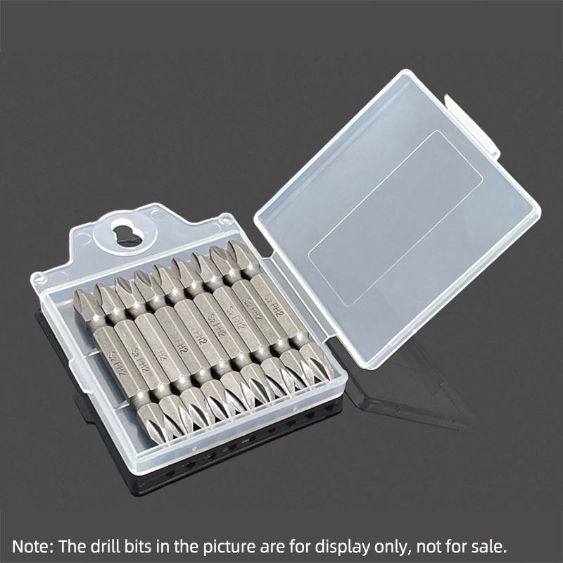 Drill Bit Storage Box Double Head Screwdriver Bit Organizer Case Box Accessories Tool Plastic Box Empty Drill Packaging Case