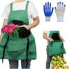 1 шт., многоцелевой садовый фартук с большим карманом для хранения фруктов и овощей